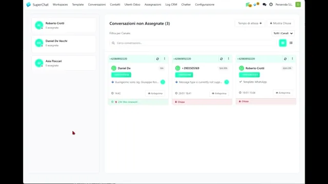 Anteprima schermata assegnazione